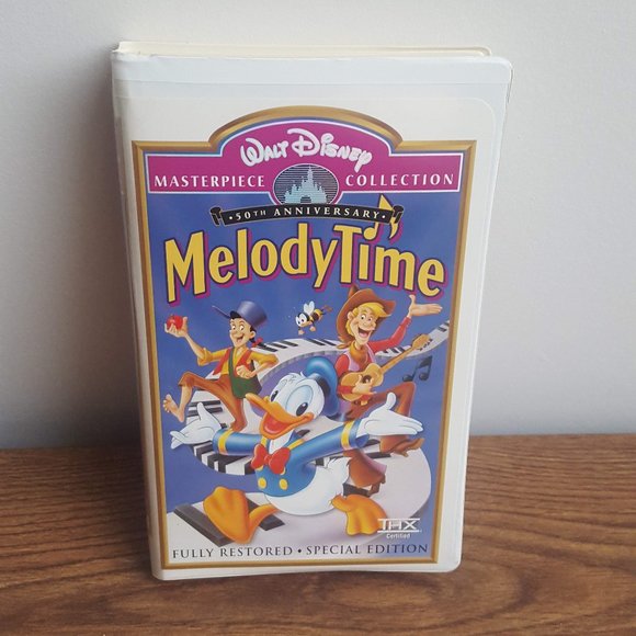 Disney VHS 2/$10 or 6/$20 Melody Time (Masterpiece 50th Anniversary) - Picture 1 of 3
